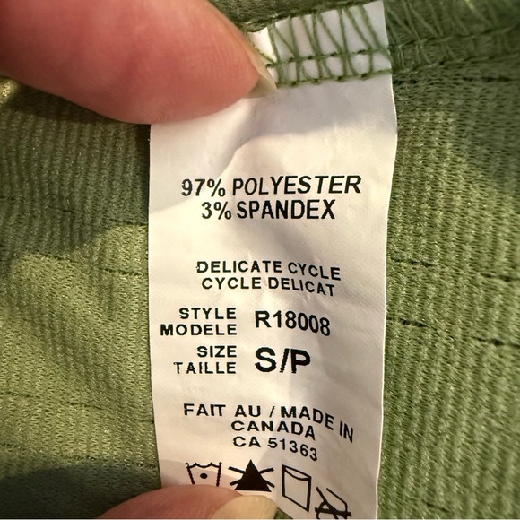 initiatives Tank Top Green Textured Sleeveless Shirt Blouse Women's Size S - Picture 8 of 8